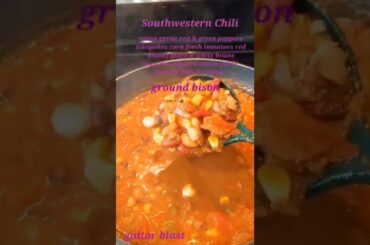 Southwestern Chili #shorts  #shortsvideo  #shortsfeed  #organicrecipes  #shortvideo