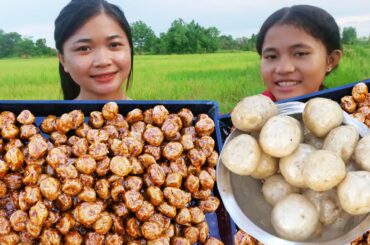 Asmr Fried Fish Meatballs Mix Chili. / Eat Fish Meatball In The Countryside /