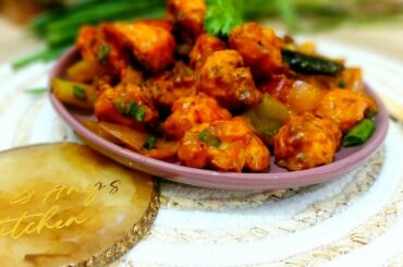 Gobi Chilli |Chilli Gobhi|Indo-Chinese Recipe|Cauliflower Chilli |Airfryed |Oil Free chilli gobhi