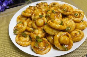 Easy Potatoes Recipe | Korean Chili Garlic Potato Bites | Potatoes Mushroom