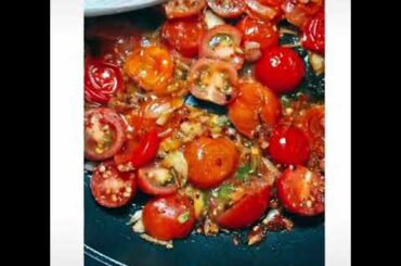 How To Make Chili Garlic Cherry Tomato Spaghetti - The BEST Recipe EVER! #shorts