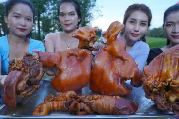 Pork braised with chili sauce cook and eat recipe - Amazing video