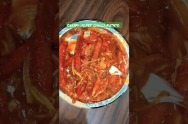 CRISPY HONEY chilli potato RECIPE HOMEMADE #recipe #chilli #potato #lunch #breakfast #viralvideo