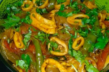 Goan style squids chilli | squid chili recipe | calamari chilli fry