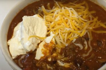 Fall Chili Recipe Plus vegetarian version howto