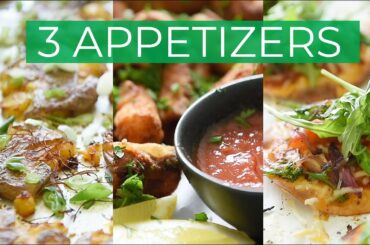 3 PLANTBASED APPETIZER RECIPES TO MAKE TODAY!