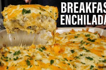 BEST Sausage and Gravy Breakfast Enchiladas EVER!