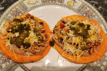 Putting those Thanksgiving leftovers to use: Spicy Turkey Tostadas
