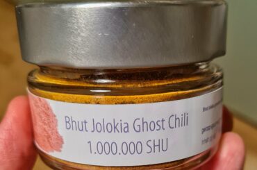 Quite spicy, but doesn't feel like 1 million SHU...