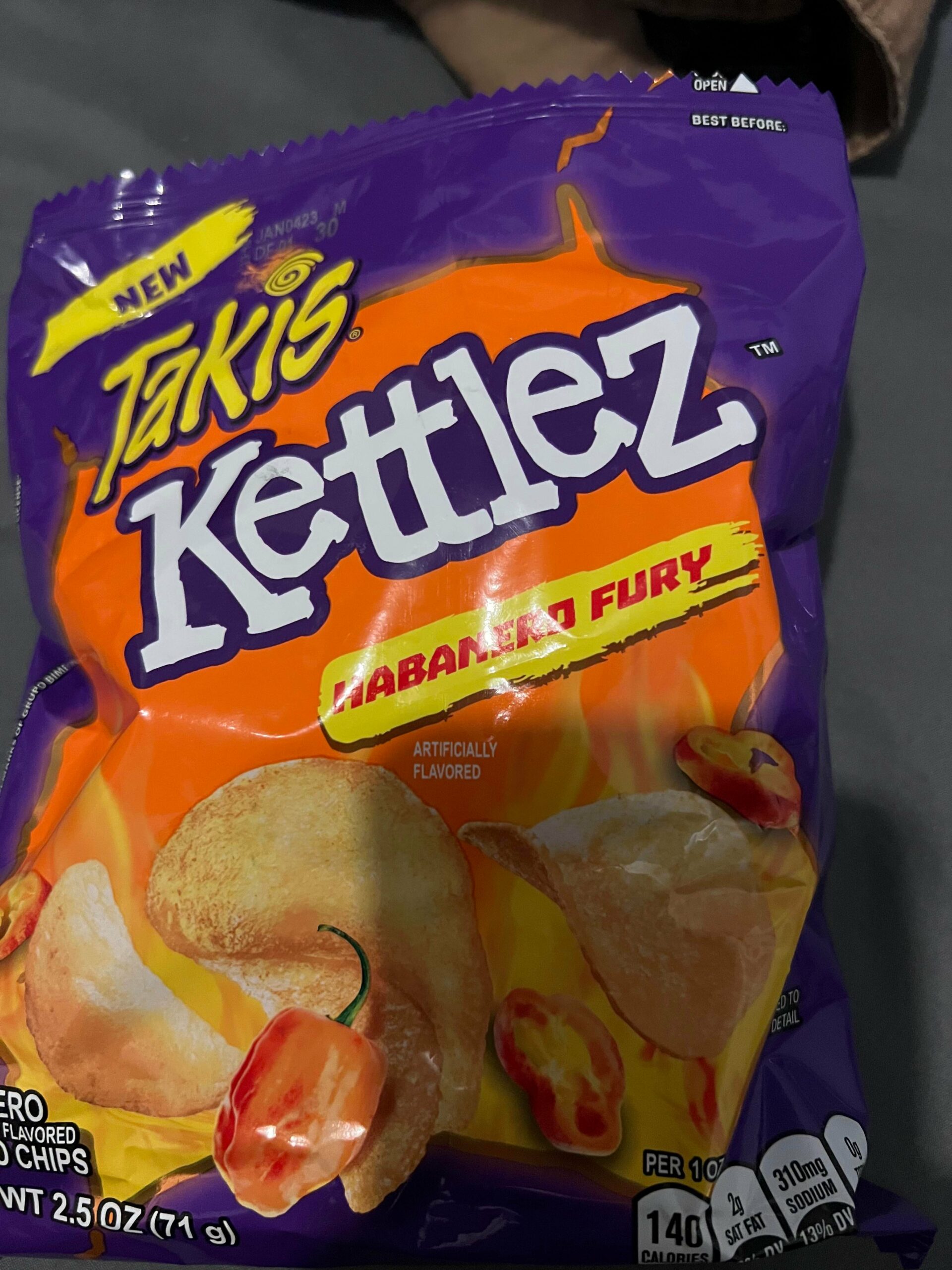 Habanero takis kettle chips Chili Chili