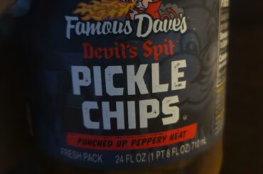 Husband picked up the wrong brand of spicy pickles, I'm not complaining!