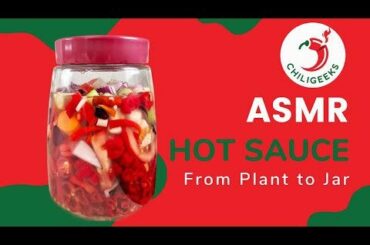 Hot Sauce ASMR - (Yes, ASMR) From plant to jar, we are making fermented hot sauce!