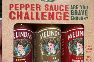 Melinda’s 3 pack at TJ Maxx. As usual with Melinda’s good flavor and the ghost and scorpion have a touch of heat. Good find for $7.99 for 3 5oz bottles.