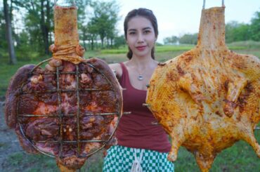 Duck roasted with chili sauce cook recipe - Amazing cooking