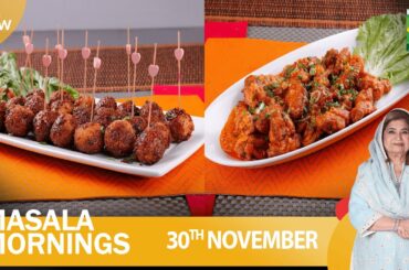 Masala Mornings - 30 Nov 2022 - Recipes: Chilli Garlic Bites & Chicken Tandoori Wings, Shireen Anwar