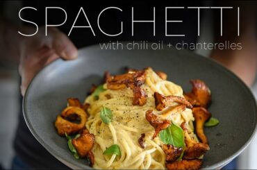THIS AMAZINGLY CREAMY CHILI OIL SPAGHETTI RECIPE IS A WEEKNIGHT PASTA-BILITY