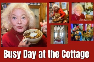 Over 60 /  VLOGMAS  DAY 4 / Great Gift Ideas / Cooking Chili / and Decorating a Wreath