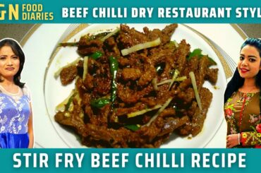Stir Fry Beef Chilli Recipe || Beef Chilli Dry Recipe || Beef Chili Recipe || D&N Food Diaries