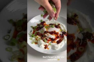 Savory Chili Oil Yogurt Dip #shorts #recipe #easyrecipe #healthyfood #food #asmr #cooking #healthy