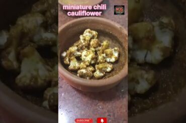 miniature cooking special recipe #3 | crispy chili cauliflower | MJG Creation