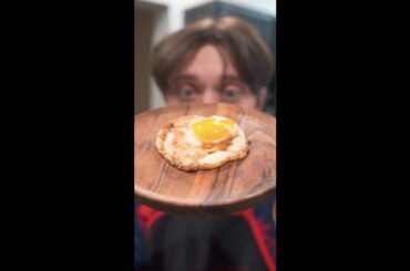 playing around with eggs.