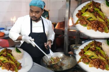 Beef Dry Chilli Recipe With Garlic Fried Rice By Cooking With kawish