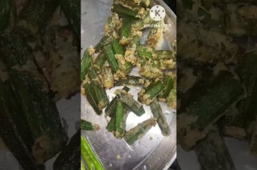 Bhindi chili recipe #recipe #shorts @Varsha roshan