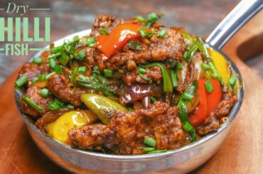 Chilli Fish Recipe Restaurant Style | Fish chilli dry | Fish starter-snacks recipe | Bong Bite