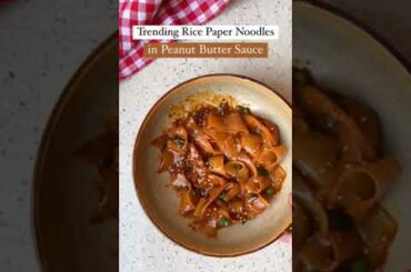 Trending Korean Rice Paper Noodles | Chilli Oil Rice Paper Noodles Recipe   #korean #shorts