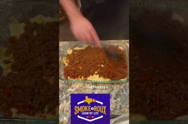 Wick Fowler’s Chili in Enchilada Casserole