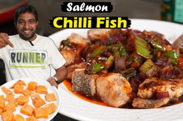 Salmon Chilli Fish Recipe in Tamil | Easy Cooking with Jabbar Bhai...