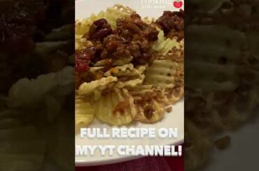 The Best Air Fryer Chili Cheese Fries with Waffle Fries Recipe #shorts