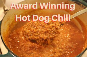Award Winning Hot Dog Chili Recipe