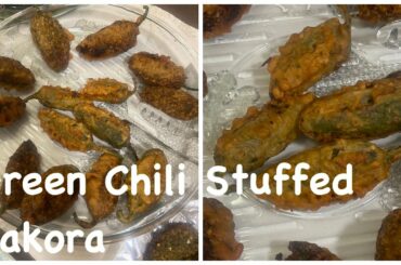 Green Chili Stuffed Pakora | #spicy #pakora #greenchili | The Best Recipes With Salma