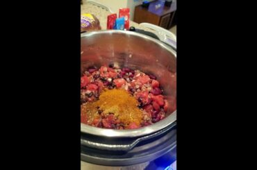 Instant Pot Beef Chili. Hit 3 dots for link to the recipe