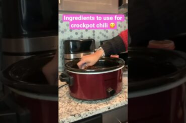 How to make crockpot chili #shorts #foodie #recipe #cooking #howto #easy #dinner #chili #crockpot