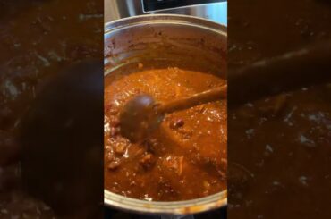 Home made 3 meat chili, venison, beef, turkey