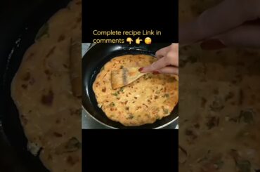 Crispy Onion Chili Garlic Paratha | Healthy Breakfast recipe #shorts #viral #health #kids #food
