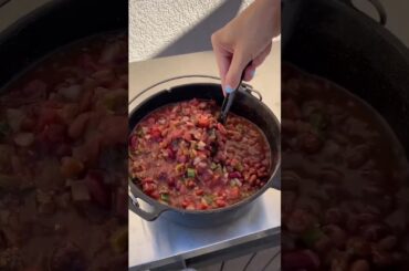 #SHORTS Cast Iron Chili on the Pit Boss Navigator | Pit Boss Grills