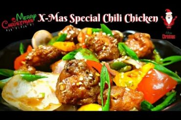 Christmas Special Chili Chicken | Quick Chili Chicken Recipes| Christmas Recipes-2022 | Dcheftastics