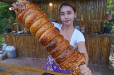Pork roasted with chili sauce cook recipe in my countryside - Amazing cooking
