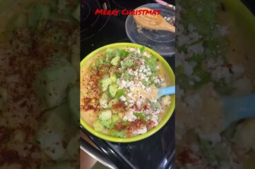 Christmas Eve Ramen / Red White & Green Chili Cheese Ramen - The Cookin’ Camper