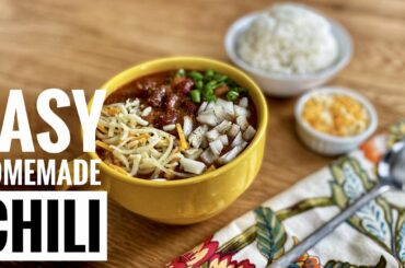 Homemade Chili Recipe Easy Slow Cooker Classic Chili Flavor