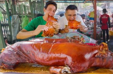 Philippines Best Lechon!! ULTIMATE ROASTED PIG TOUR - Cebu’s Insane Street Food!!