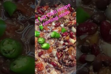 One pot chili recipe coming soon