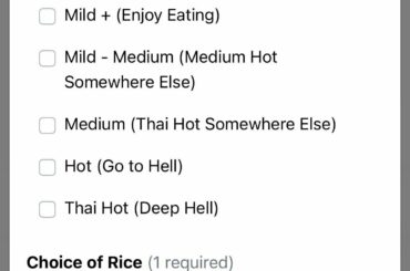 Bit nervous to try Thai hot from this restaurant
