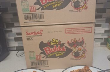Two Cases of Samyang Buldak X2 spicy!!