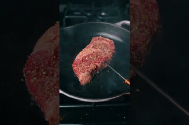 Steak basted with chili butter #shorts #easyrecipe #steak