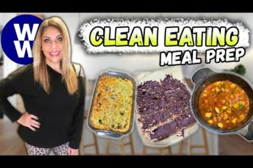 CLEAN EATING WW MEAL PREP - SWEET POTATO CHILI - CHOCOLATE OATMEAL PROTEIN BARS - B-FAST CASSEROLE