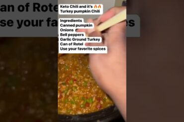 Turkey pumpkin chili #lowcarbdiet  #ketorecipes